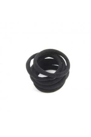 Coafor si Frizerie - Elastice pentru par negre 6 buc