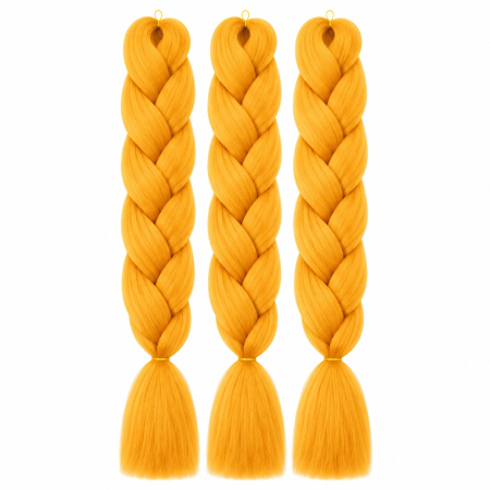 Extensie Păr Jumbo Braid Golden Marigold – Păr Sintetic pentru Împletituri Afro [1]