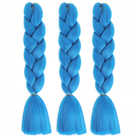 Extensii de par colorate - Extensii colorate pentru impletituri · albastru deschis