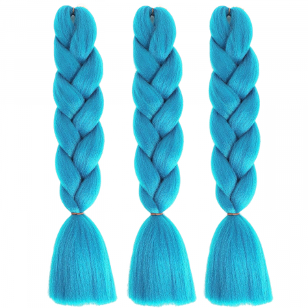 Extensii de par colorate - Extensii colorate pentru impletituri · albastru sky blue