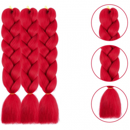Extensii colorate pentru impletituri · rosu inchis [1]