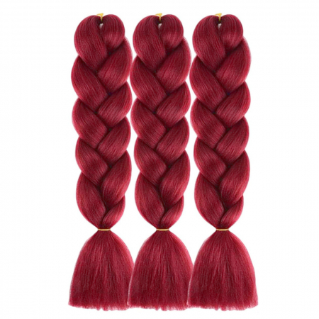 Extensii de par colorate - Extensii colorate pentru impletituri · rosu cranberry