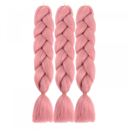Extensii de par colorate - Extensii colorate pentru impletituri · roz pal