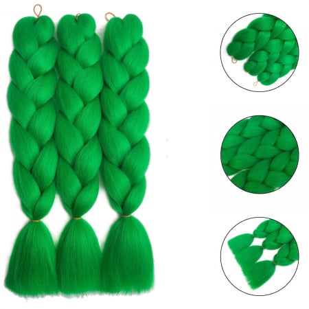 Extensii colorate pentru impletituri · verde [1]