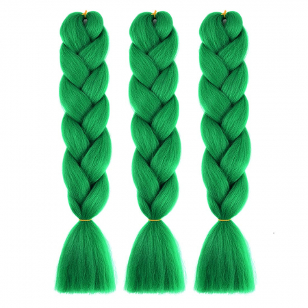 Extensii de par colorate - Extensii colorate pentru impletituri · verde