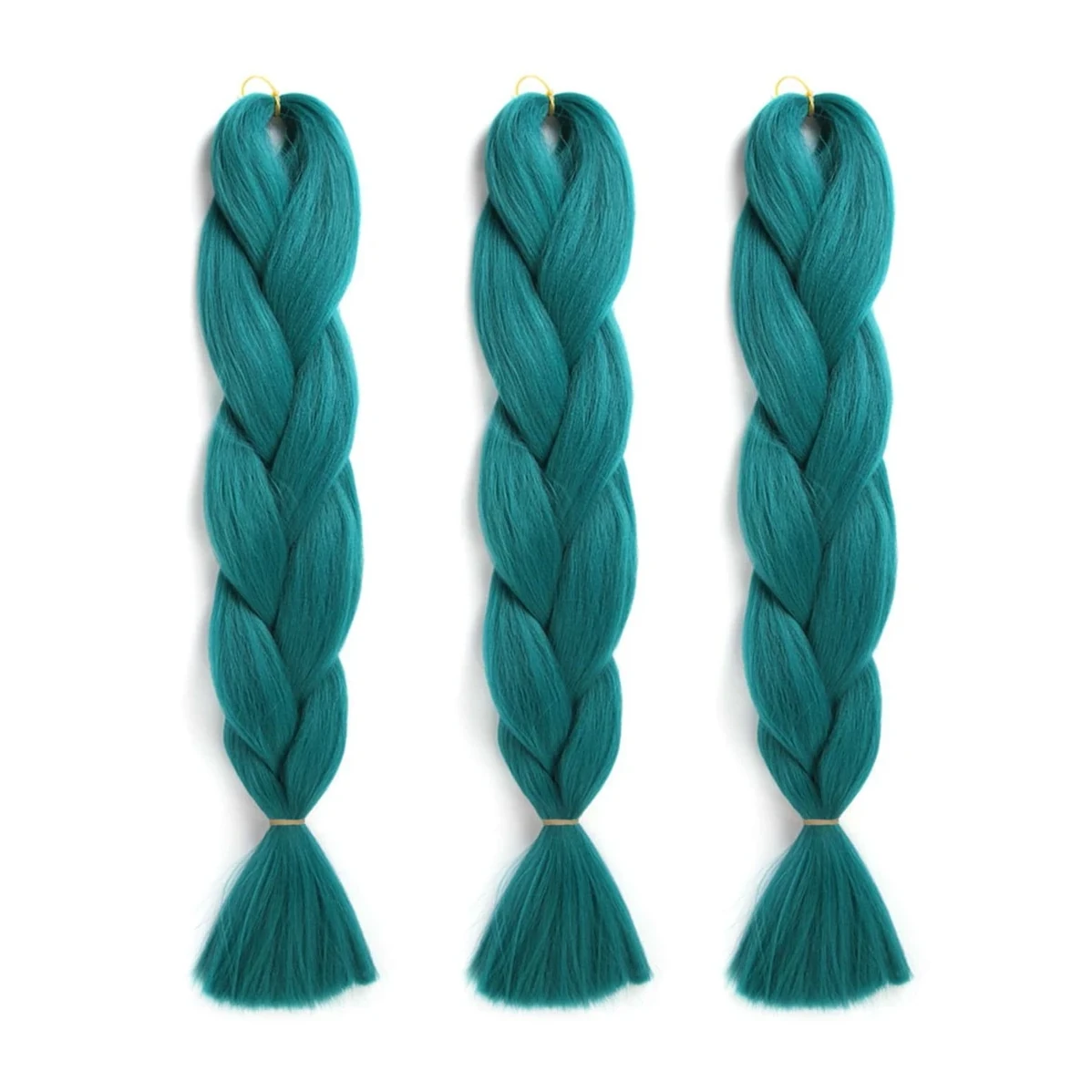 Extensii de par colorate - Extensii colorate pentru impletituri · verde inchis
