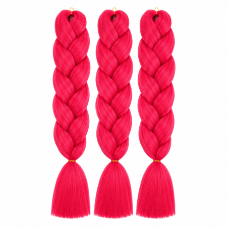 Extensii Jumbo Braid Roz Neon pentru Împletituri Afro – Pink Blossom [1]