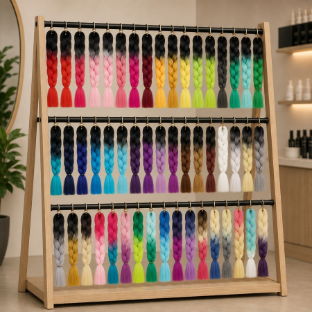 Extensii Păr Sintetic Jumbo Ombre pentru Împletituri Afro – Ivory Eclipse [5]