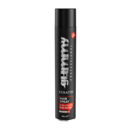 Fixativ / Styling spray - Fixativ Profesional cu Keratină, GUMMY, Fixare Ultra-Puternică, Finisaj Mat, 400 ml