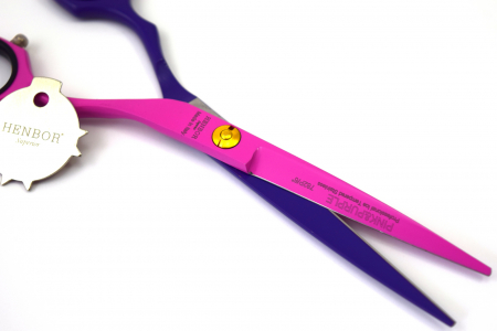 Foarfeca de tuns Henbor Golden Line Pink&Purple 6" [4]