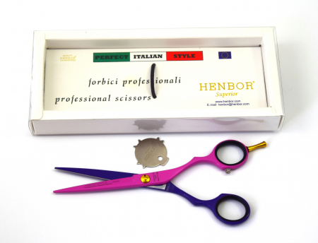 Foarfeca de tuns Henbor Golden Line Pink&Purple 6" [2]