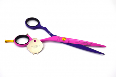 Foarfeca de tuns Henbor Golden Line Pink&Purple 6" [1]