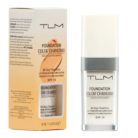 Truse de machiaj - Fond de Ten Color Changing TLM, 30ml, SPF15, corector de culoare