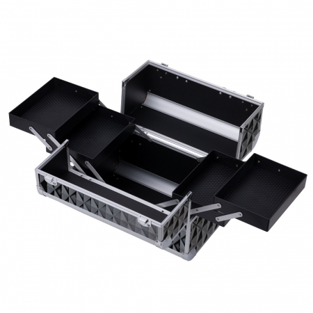 Geanta cosmetice mare · negru-argintiu · Diamond 3D [1]