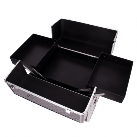 Geanta manichiură · cosmetice · XXL negru-argintiu [4]