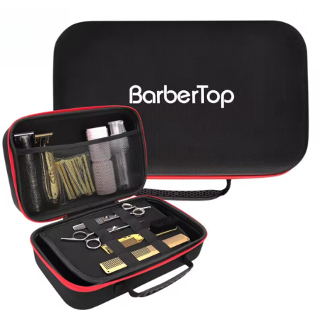 Genti Cosmetice - Geanta profesionala pentru ustensile frizerie si coafor, neagra, 30x12x19cm, spatioasa