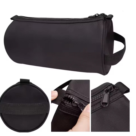 Genti Cosmetice - Geanta voiaj tip portfard cosmetic, neagra, 26x13.5 cm