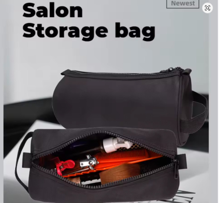 Geanta voiaj tip portfard cosmetic, neagra, 26x13.5 cm [5]