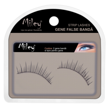 Make-up - Gene false banda cu lipici pentru un aspect natural cu efect wispies nr28