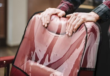 Husa pentru protectie scaun coafor, transparenta [6]