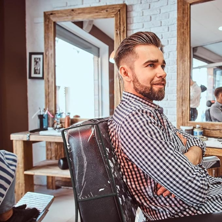 Husa pentru protectie scaun coafor, transparenta [3]