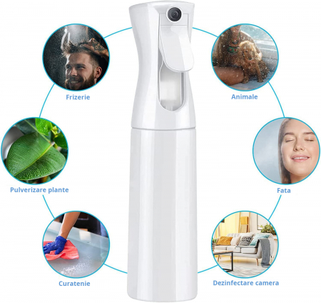 Kit frizer cu foarfece de tuns, manta frizerie, pulverizator automat Forte395 [6]