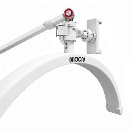 Lampă cosmetică LED semilună profesională Moon Light, 20 W, 1800 lm, 192 LED-uri – lumină caldă, neutră și rece, Alba [2]
