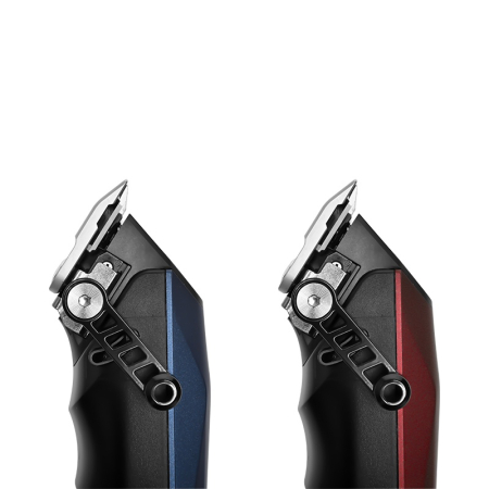 Mașină de Tuns Profesională WMARK NG-125 – 7500 RPM, Lame Inox 5Cr15 & Ceramică, Afișaj Digital, 8 Piepteni, Autonomie 150 min – Rosie [3]