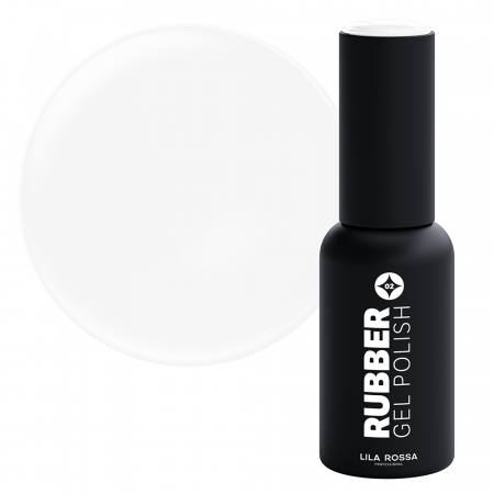 Manichiura si pedichiura - Oja semipermanenta · Rubber · 002 White lucios · 7 ml