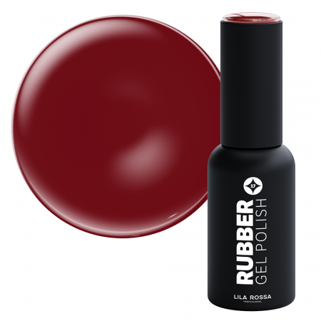 Manichiura si pedichiura - Oja semipermanenta · Rubber · 017 vivid auburn lucios · 7 ml