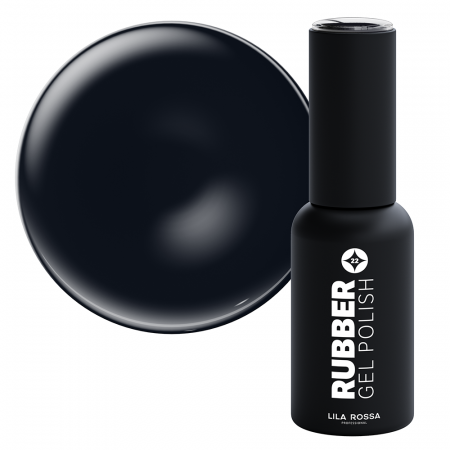 Manichiura si pedichiura - Oja semipermanenta · Rubber · 022 black lucios · 7 ml