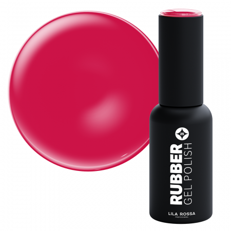 Manichiura si pedichiura - Oja semipermanenta · Rubber · 025 Wild cherry lucios · 7 ml