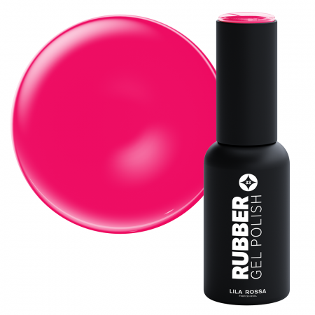 Manichiura si pedichiura - Oja semipermanenta · Rubber · 033 hot fuchsia · 7 ml