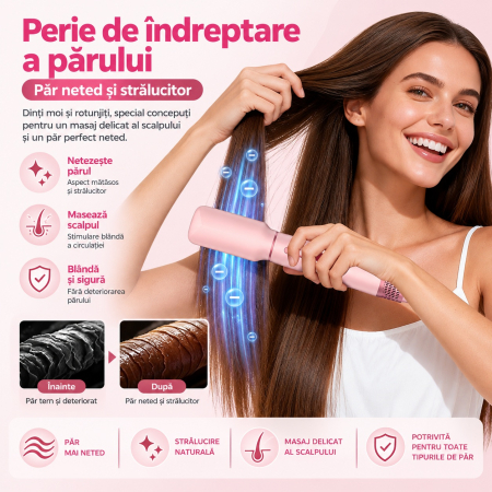 Ondulator Automat de par 5 In 1, Auto-Wrap, Uscator si Perie Cu Aer Cald, Pentru Bucle, Volum Si Indreptat parul [5]