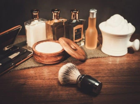 Pamatuf frizerie barber pentru barbierit negru [1]