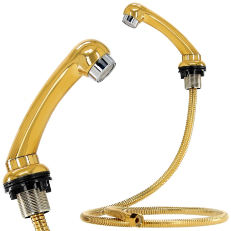 Mobilier frizerie - Para dus pentru chiuveta scafa frizerie Auriu Gold