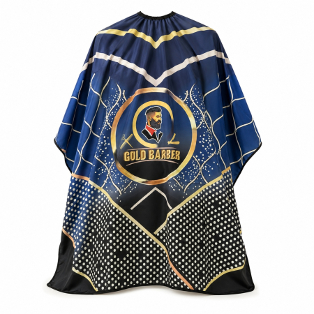 Coafor si Frizerie - Pelerină frizerie Tuns, Profesională, Lunga, Design Barber, Albastra