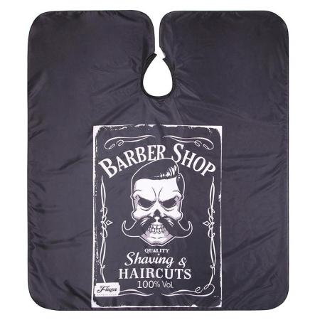 Pelerina manta pentru tuns barbati gri/negru lunga frizerie coafor barber shop [3]