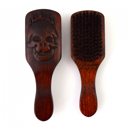 Accesorii barbierit - Perie de barba Skeleton cu maner