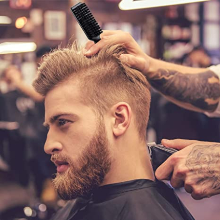 Perie pentru barbati aranjare barba frizerie coafor din plastic [2]