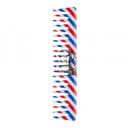 Perii de par si piepteni - Piepten barber cu imprimeu BarberShop SUA, AML515