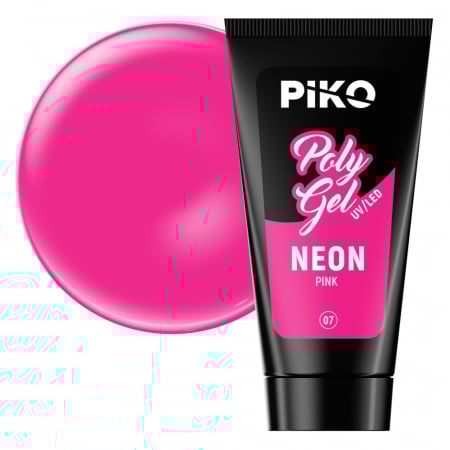 Manichiura si pedichiura - Polygel color Piko Neon · 30 ml · Pink