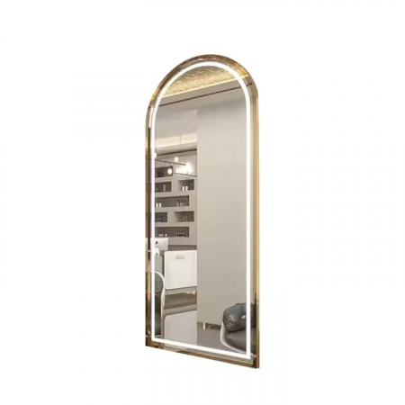 Post de lucru - Post de lucru coafor dotare mobilier salon coafor Oglinda LED PS003. margine aurie