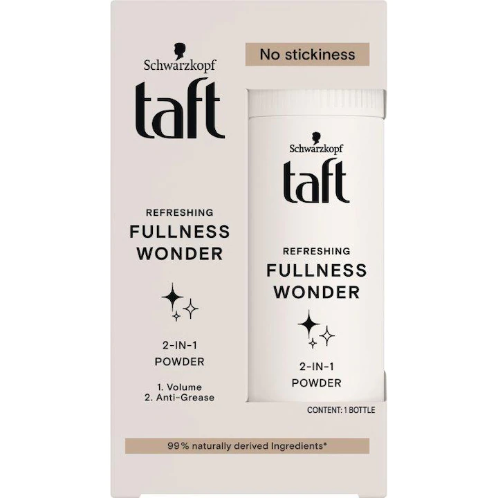 Ingrijire par - Pudra de par Taft 2 in1 Fullness Wonder pentru volum si reimprospatare, 10 g