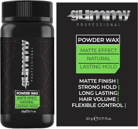 Fixativ / Styling spray - Pudra de volum - Gummy Powder Wax Matte Effect 20g - Finish Mat și Fixare Puternică