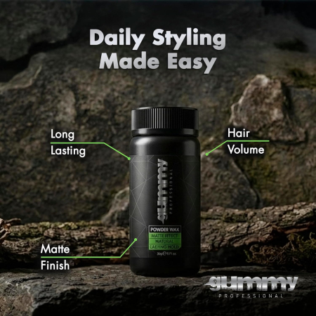 Pudra de volum - Gummy Powder Wax Matte Effect 20g - Finish Mat și Fixare Puternică [3]