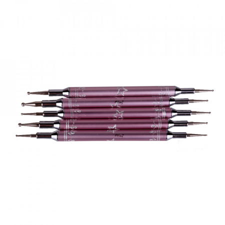 Manichiura si pedichiura - Punctatoare set 5 Lila Rossa