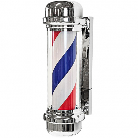 Reclama luminoasa - Reclama luminoasa led Frizerie Barber Shop, Semn Barber Pole, 58cm, rotativa