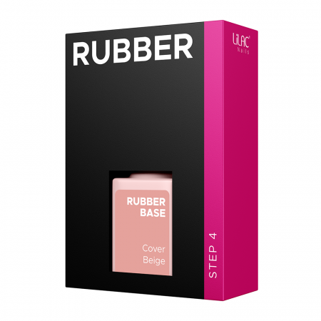 Rubber Base Lilac, Cover Beige, baza si oja semipermanenta 6 g [3]