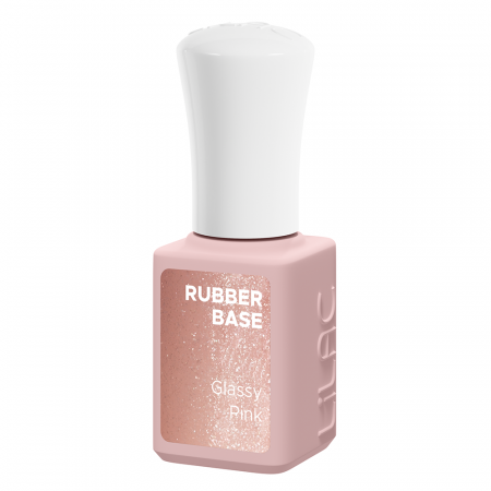 Rubber Base Lilac, Glassy Pink, baza si oja semipermanenta 6 g [1]